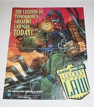 1994 Judge Dredd 22x17 poster! Legends of the Law 90&#39;s promotional promo pinup 1 - £19.82 GBP