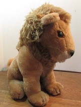 Vintage Lion Stuffed Plush Animal 10&quot; Brown Dakin - £14.38 GBP