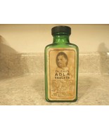 1932 DR. EMIL&#39;S ADLA TABLETS GREEN GLASS BOTTLE WITH LABEL AND TOP ~~VER... - €16,68 EUR