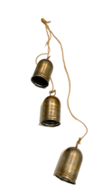 Holiday Bells Swag Metal with Copper Paint Jute Twine 6" Bells - €20,23 EUR