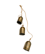 Holiday Bells Swag Metal with Copper Paint Jute Twine 6" Bells - €20,23 EUR