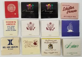 Lot of 12 Random Vintage Hotel Restaurant Matchbooks - £6.32 GBP