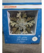 Sylvania 11 LED Lights Glitter Gold  Treetop Star **For Indoor Use**Chri... - $478.80 MXN