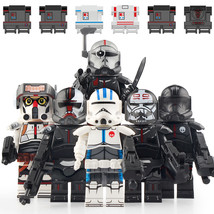 6pcs Star Wars The Bad Batch Hunter Crosshair Wrecker Tech Echo Minifigu... - £12.78 GBP