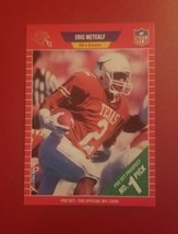 1989 Pro Set Football Eric Metcalf Rookie Rc #489 Cleveland Browns Free Shipping - £1.40 GBP
