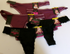 Five Maidenform sport  Thongs size 6 assorted colors and styles - $13.84