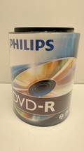 Philips DVD-R 100 Blank Disc 16X 4.7GB New Storage Media Spindle With Ha... - £15.60 GBP