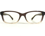 Coach Eyeglasses Frames HC 6089 5400 Brown Green Clear Cat Eye 51-16-135 - $37.20