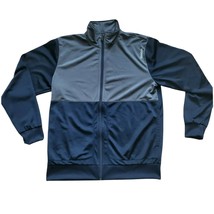 Reebok Mens Blue Gray Solid Polyester Long Sleeves Full Zip Track Jacket... - £7.90 GBP