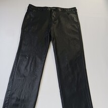 AA Apperloth Women's Faux Leather Pants Skinny Black Pants Size XL (32×28.5) image 9