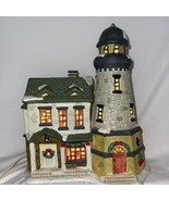 Lighthouse Figurine Dickens Collectible 1988 Ceramic Lighted Inline Swit... - £22.17 GBP