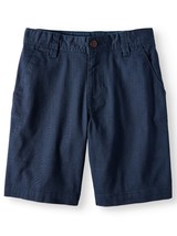 Wonder Nation Boys Flat Front Shorts Size 16 HUSKY Blue School Uniform Apprvd - £11.55 GBP