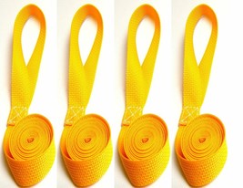 Sail Ties 55&quot;, Box Stitched 1&quot; Polypropylene Webbing - Gold - 4 Pc. Set - $344.18 MXN