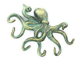 [Pack Of 2] Antique Bronze Cast Iron Octopus Hook 11&quot; - £54.01 GBP