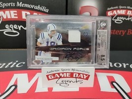 2009 Peyton Manning Playoff Absolute Gridiron Force Auto Patch 1/1 One Of One  - £2,819.29 GBP