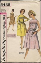 Vintage Sewing Patterns Simplicity 1964 year Dress Smocking Pattern # 5435 - $11.87