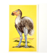 1975 DIATRYMA Dinosaur Card Vintage Prehistoric Illustration Ephemera B78A - $368.02 MXN