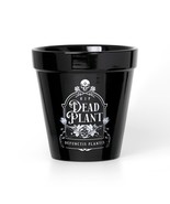 Alchemy Gothic GPP7 Black RIP Dead Plant Pot Potter Skull Kitchenware Ce... - $25.00