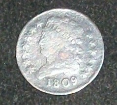 1809 UNITED STATES HALF 1/2 CENT CLASSIC COIN FIRST YEAR KEY DATE CLASSI... - £51.95 GBP