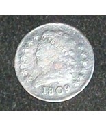 1809 UNITED STATES HALF 1/2 CENT CLASSIC COIN FIRST YEAR KEY DATE CLASSI... - £51.13 GBP
