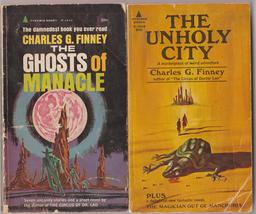 Ghosts of Manacle &amp; The Unholy City by Charles G. Finney 1960s 1sts - £14.15 GBP