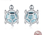 Ling silver sea turtle tortoise exquisite silver earrings for women fashion korean thumb155 crop