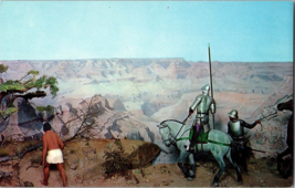 Visitor Center Diorama Grand Canyon National Park Spanish Soldiers Vtg Postcard - £3.81 GBP
