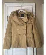 Womens Small Love Tree Faux Suede Camel Coat No Belt - $27.09 CAD