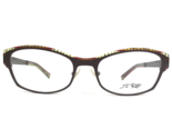 J.F Rey Eyeglasses Frames JF2572 9060 Brown Cat Eye Full Rim 53-18-138 - $121.70