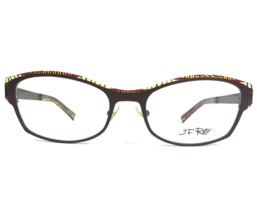 J.F Rey Eyeglasses Frames JF2572 9060 Brown Cat Eye Full Rim 53-18-138 - £96.16 GBP