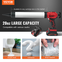 VEVOR Cordless Caulking Gun 20oz/600ml, 20V Electric Sausage Caulking Gun with 4 - £46.52 GBP