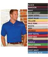 Hanes Mens Jersey Polo Stedman Blended Golf Sport Shirt Wicking S-XL 17 ... - £7.97 GBP+