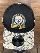 New Pittsburgh Steelers New Era 2022 Salute To Service 9Forty Truckers H... - $23.75