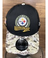 New Pittsburgh Steelers New Era 2022 Salute To Service 9Forty Truckers H... - $23.75