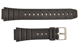 Casio Fit Watch Band Strap  17mm Black Rubber TS-100 TR-1 TR-10W TR-1EV  TS-1000 - £10.63 GBP