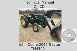 John Deere 2040 Tractor Technical Manual TM4300 On CD - £14.39 GBP