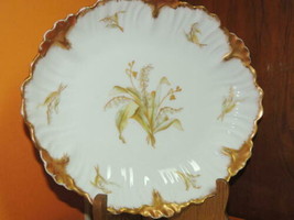 Antique Serving Bowl 10&quot; Lily of the Valley Limoges France Higgins Seite... - $62.99