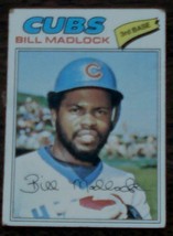 Bill Madlock, Cubs,  1977 #250 Topps Baseball Card, GOOD CONDITION - £2.31 GBP