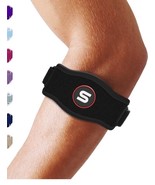 Tennis Elbow Brace, Tendonitis Support, 3 Straps, Fits 9-23”, Black - $272.32 MXN