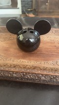 Vintage Disney Black Mickey Mouse Icon Head 4 Slot Toothbrush Holder - $11.66