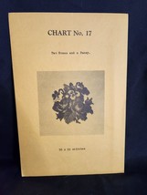 Vtg rare Babs Fuhrmann petit point Chart No. 17 Two Roses And Pansy 55x55 - £17.56 GBP