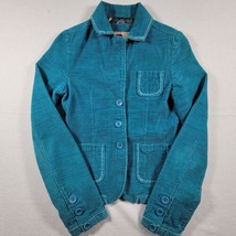 BKE Buckle Womens S Green Teal Corduroy Jacket 100% Cotton front Pockets... - $17.96
