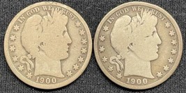 1901 US Silver Barber Half Dollar 50c Coin Philadelphia Mint - £18.13 GBP