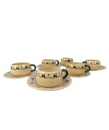 Set of 6 Vtg Metlox Poppytrail HOMESTEAD PROVINCIAL Mug Cups &amp; Saucers c... - £29.06 GBP