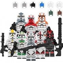 8pcs Star Wars Commander Wolffe Kamino Inferno Squad Clone trooper Minifigures  - $23.31 CAD