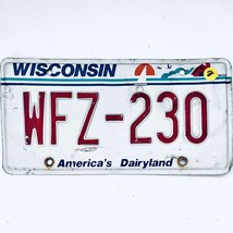  United States Wisconsin Dairyland Passenger License Plate WFZ-230 - £12.58 GBP