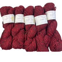 Lot Of 10 Skeins Debbie Bliss Donegal Chunky Tweed 100% Wool Yarn | 292107 Red - £82.21 GBP