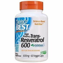 Doctors Best Trans-Resveratrol 600mg 60 VGC - £40.61 GBP