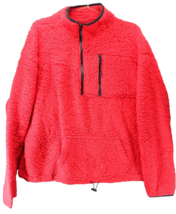 No Boundaries Women&#39;s Fleece Jacket Zip Red Size XXXL - £19.77 GBP