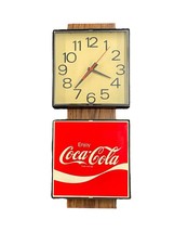 1975 Coca Cola Clock /Sign Wall Mount Tested Not Backlit - £61.50 GBP